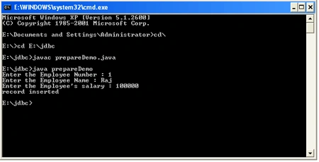 jdbc with RDBMS