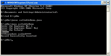 RDBMS with jdbc