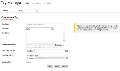 Create a new tag