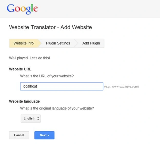 Setting up a website