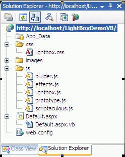 Solution Explorer