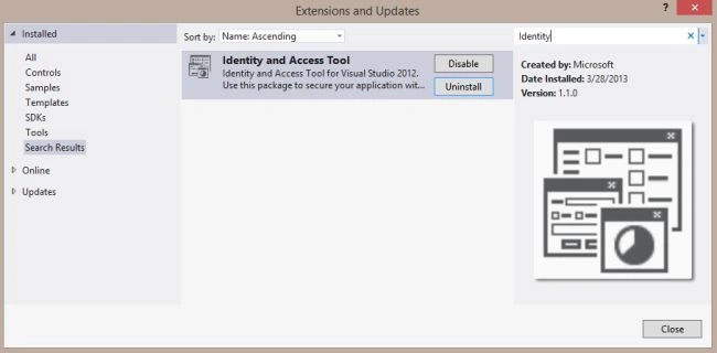 Installing the Identity and Access Tool