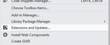 Loading Extensions and Updates