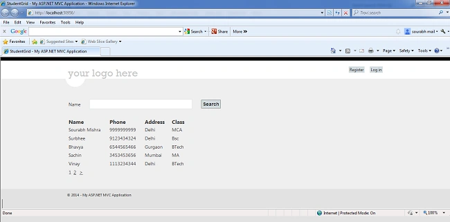 SearchGridForm