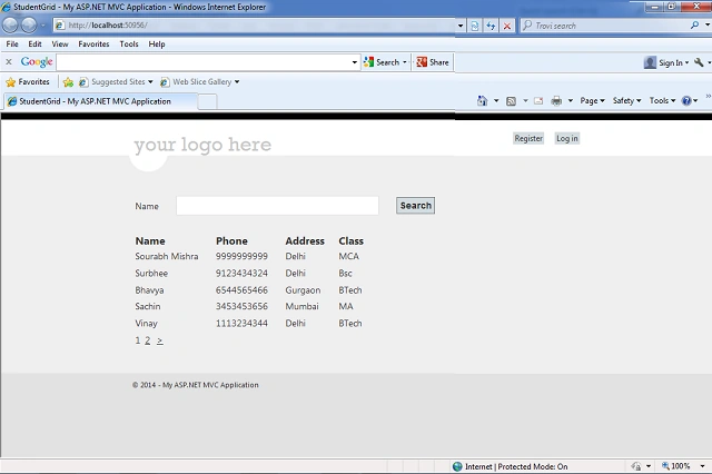 StudentListGridForm
