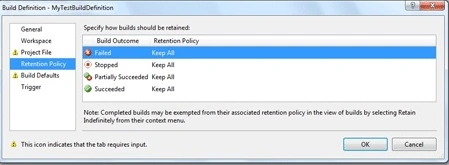 Retention policy