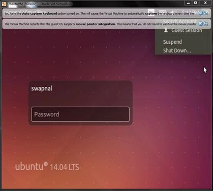 installed Ubuntu
