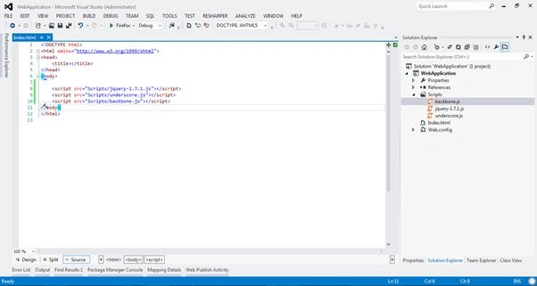 added BackboneJS