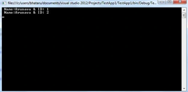 output of model class