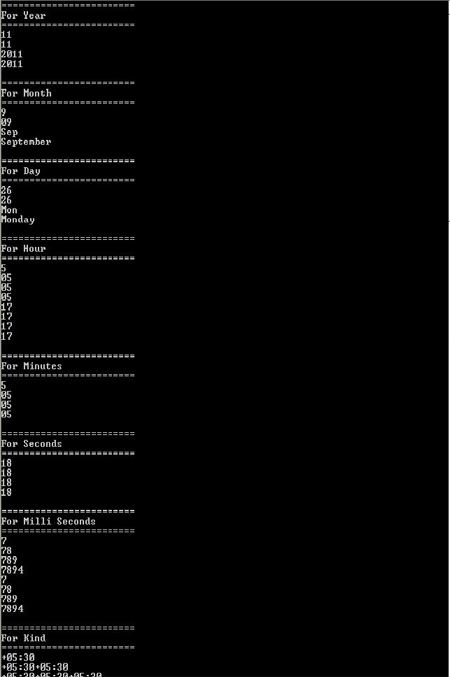 ASP.NET DateTimeFormats