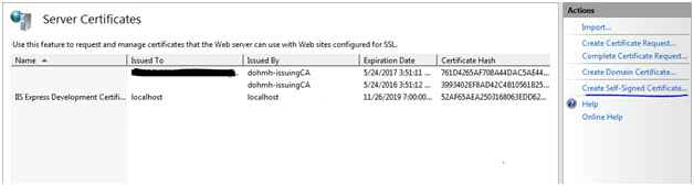 Server Certificates