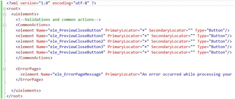 UI elements